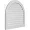 Ekena Millwork Round Top Surface Mount PVC Gable Vent: Functional, w/ 3-1/2"W x 1"P Standard Frame, 40"W x 38"H GVPRT40X3801SF - alternate 2
